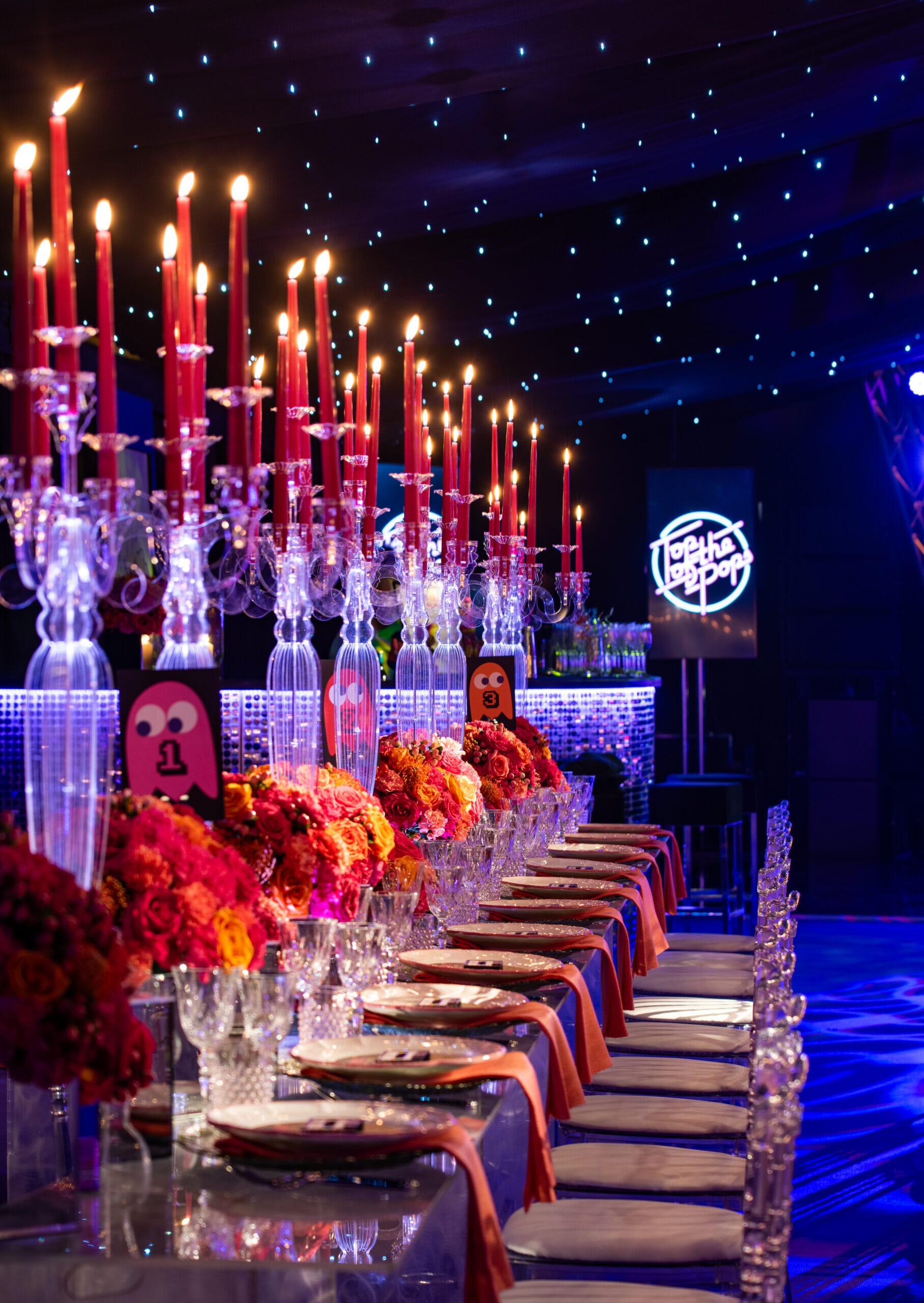 Luxury 80s themed birthday party in the Cotswolds